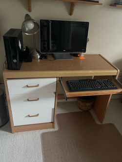 Dresser, nightstand and desk