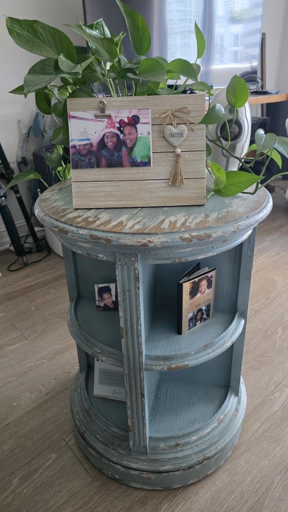 Two Spinning Side Tables