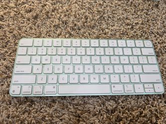 Apple Magic Keyboard with Touch ID - Mint Green (Model A2449) + Matching Braided Cable