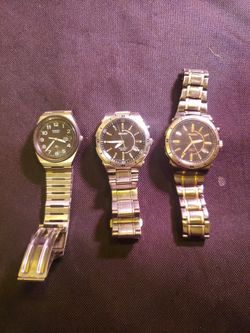 Lot Of 3 Seiko Mens Watches 