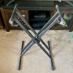 ProLine Double X Braced KEYBOARD STAND • Folding, Easy Adjust, HEAVY DUTY