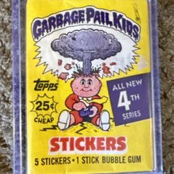 1986 TOPPS GARBAGE PAIL KIDS ORIGINAL SERIES 4 Wrapper Only