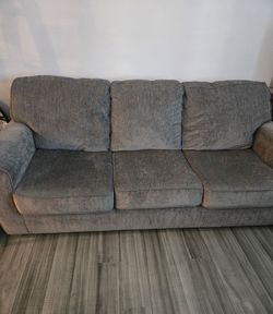 Gray Fabric 3-Seat Sofa