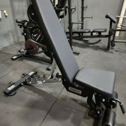 BRAND NEW Adjustable FID Weight Bench, Incline To Decline, Squat Rack, Bumper Plates, Barbell, Gym Mats Rubber Flooring 