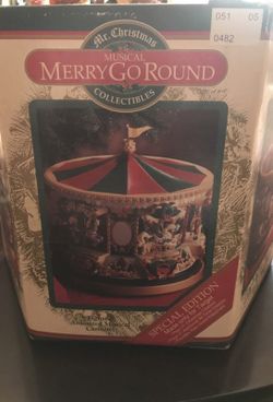 Mr. Christmas musical merry-go-round collectible