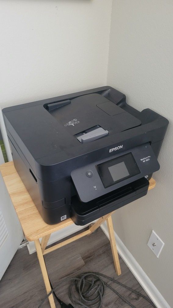 Epson WorkForce Pro WF-3820 Wireless Color Inkjet Printer, All-In-One, Print, Scan, Copy, Fax