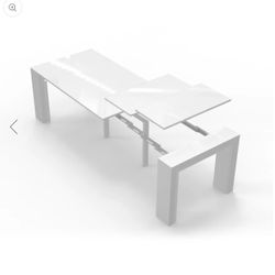 Extending Modern Table Transformer, Seats 12 - 4 Free Bar Chairs
