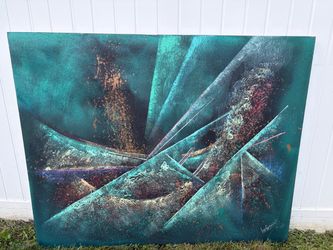 Lee Reynolds Large Abstract Canvas
