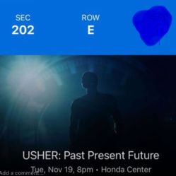 Usher 11/19 Honda Center Tickets