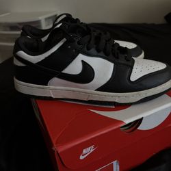 nike dunk low black and white