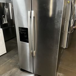 Amana Stainless Steel Side By Side Refrigerator 