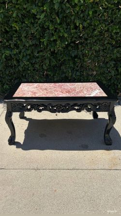 Newly Used Antique Gloss Black Marble Top