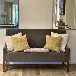 Lovely Grey Love Seat