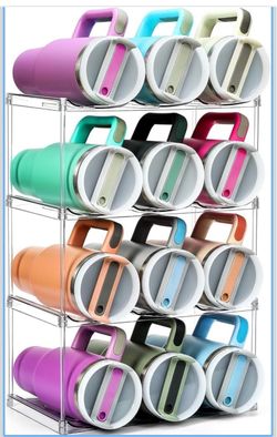 Premium Water Bottle Organizer for Stanley 40OZ & Various Bottles, Tumblers