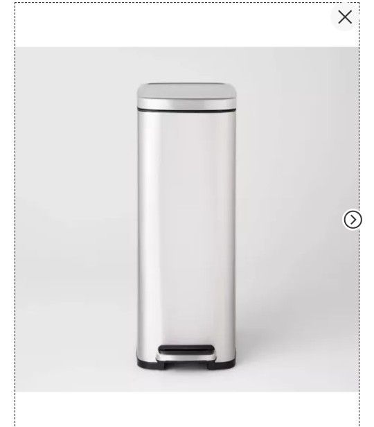 30L Soft Square Step Trash Can 7.9Gallons - Brightroom