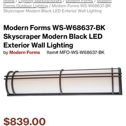 18" Wall Mounted Exterior Lights (3)