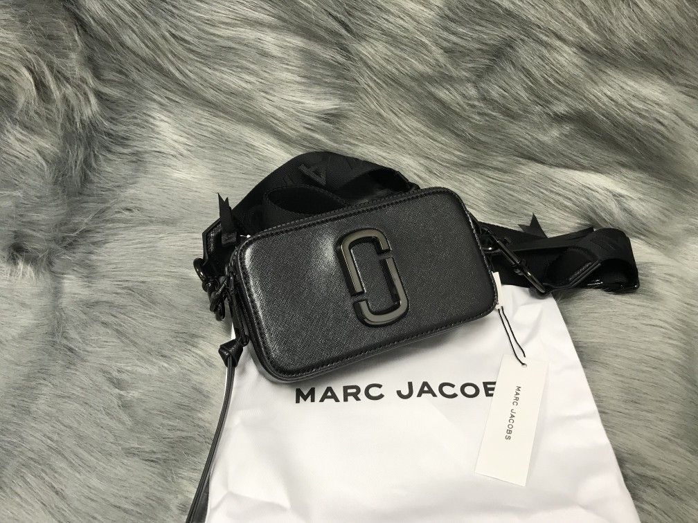 Marc Jacobs Colorblock Snapshot Crossbody bag Black