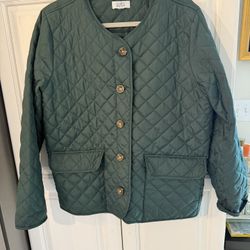 Croft & Barrow Dark green quilted Jacket 