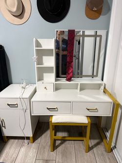 Vanity with built in light