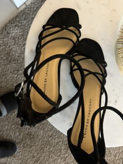 Valentine’s Day Black Dressy Sandals
