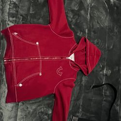 Red True Religion Hoodie