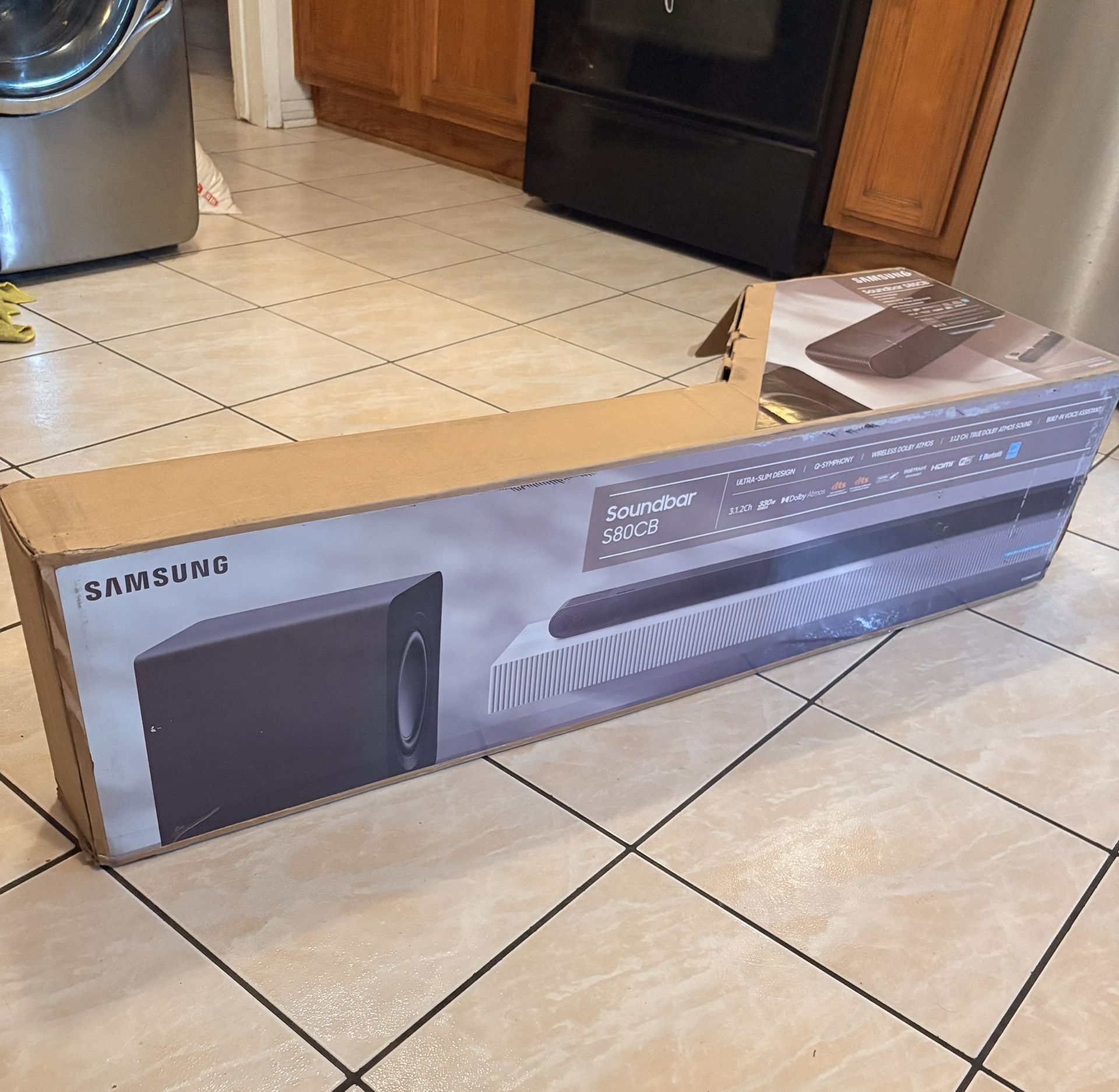 Samsung (S80CB) Soundbar & Wireless Subwoofer Home Theatre - Dolby Atmos | 3.1.2 Ch | Alexa Built-In | Premium Audio