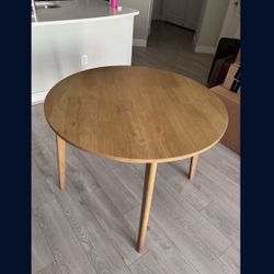 Round Wood Table