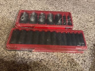 Snap on 320SIM 20 pc 1/2" Drive 6-Point SAE Flank Drive® Deep Impact Socket Set (3/8–1-9/16")