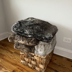 MAGASCHONI FUR PILLOWS $12 EACH