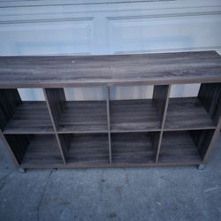 Tv Stand With 8 Cube Organizer 