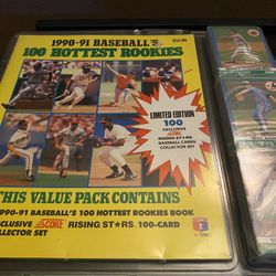 1990-91 Baseball’s 100 Hottest Rookies Score Set 