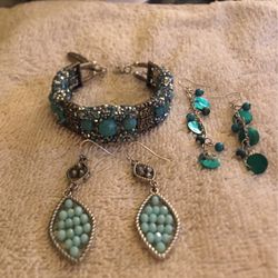 Bracelet And Earrings Set