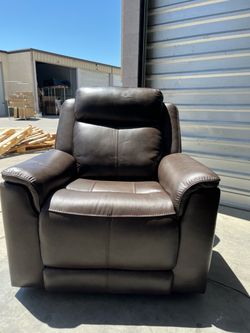 Hamlin Top Grain Leather Power Recliner w/ Power Headrest & Lumbar 🚚 Delivery Available