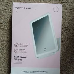 Vanity Planet LED Travel Hand-Free Makeup Mini Mirror Touch Sensor Dimmable Lite