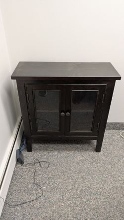 Mahogany glass cabinet