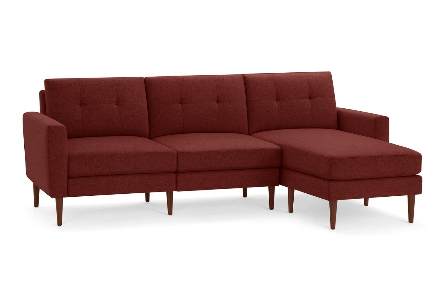 Burrow Brick Red Modular Sofa
