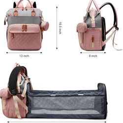 Diaper Bag Napper Backpack 