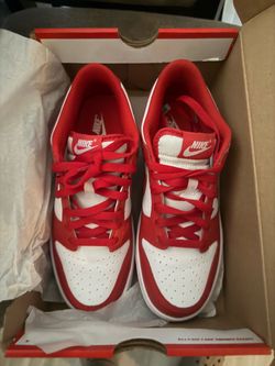 Nike Dunk Low Red and White Sneakers