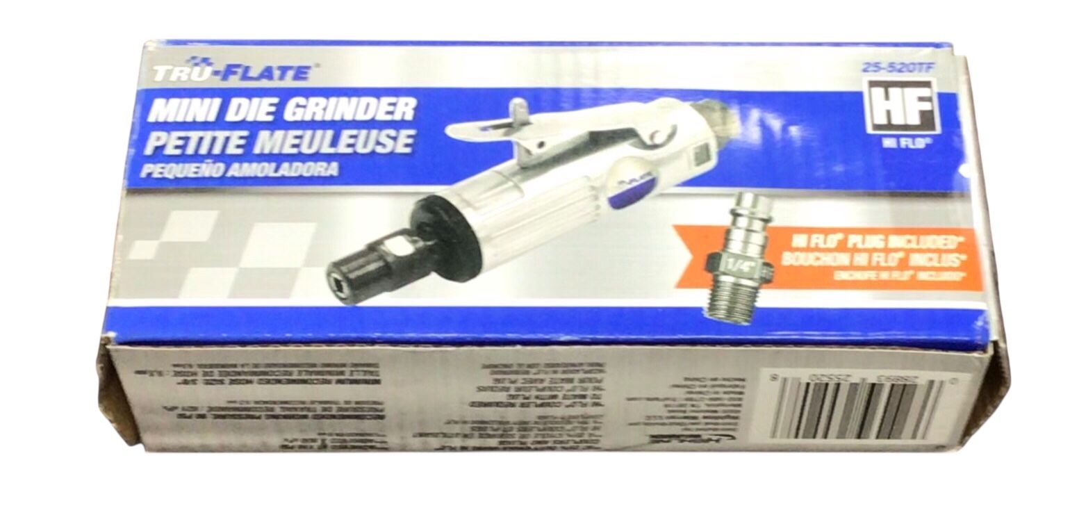 Tru Flate High-Performance 1/4" Mini Air Die Grinder with Increased Air Flow