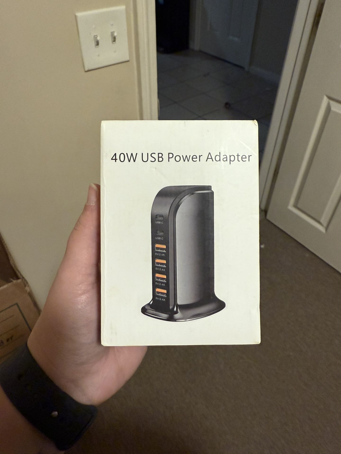 40W USB Power Adapter 