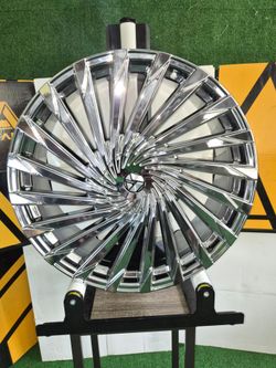 24" AZARA AZA-501 RIMS AND TIRES BUNDLE