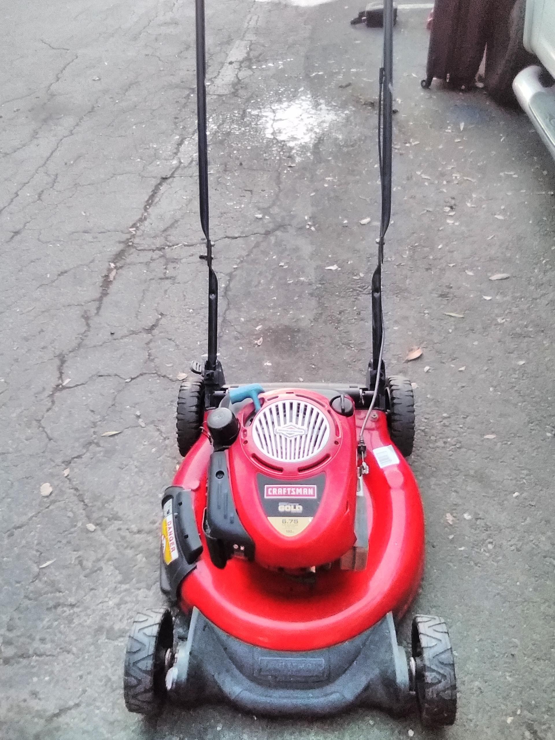 Craftsman gold 6 75 self propelled lawn mower for sale in pinole ca
