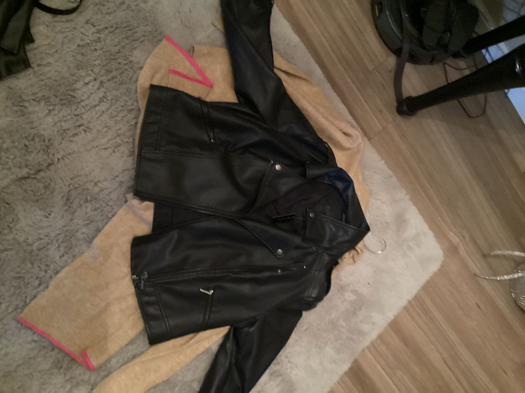 Leather Navy Jacket