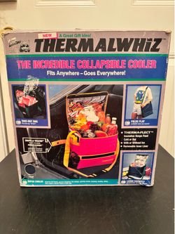 California Innovations Thermalwhiz Collapsible Cooler Large Capacity 12” Sq VTG