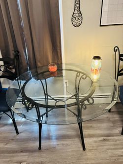 Glass Table Set