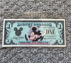 1990 Disney Dollar $1