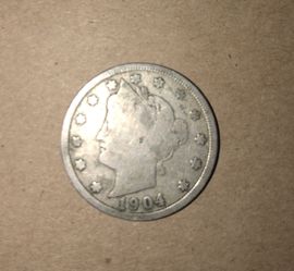 1904 Liberty V Nickel