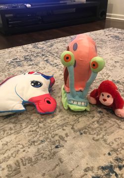 Stuffed toys Gary Monkey and unicorn