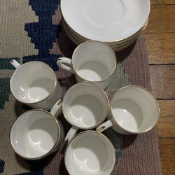 Staffordshire Fine Bone China Espresso Mugs - 6