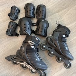 Rollerblades Adult Size 11 With Pads 